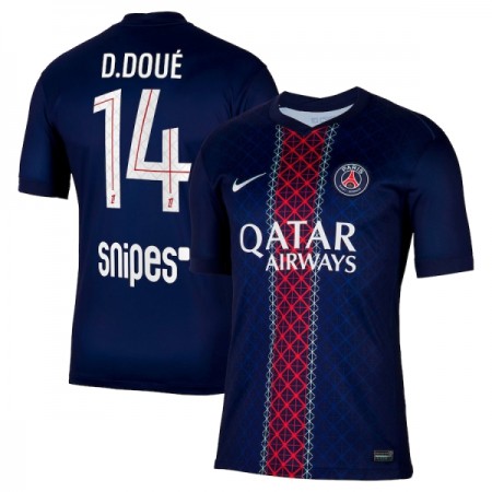 Virallinen pelipaita Paris Saint-Germain Desire Doue 14 Koti 2025-26 Lyhythihainen - Miesten